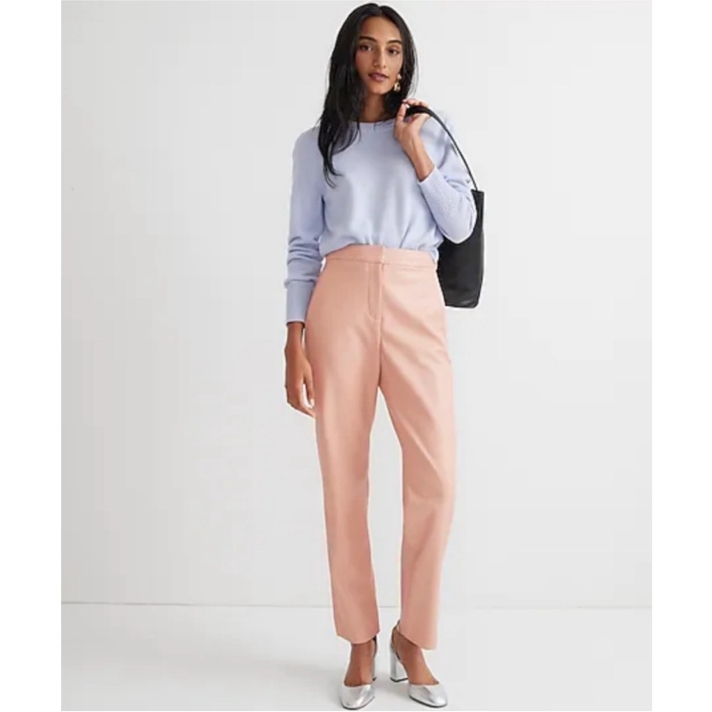 J.Crew Kate straight-leg pant in faux leather Size 8